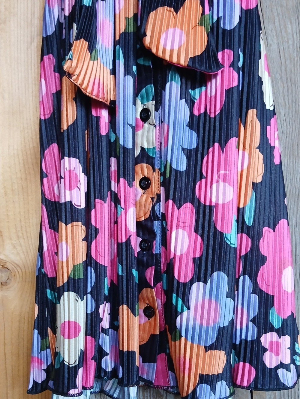 Retro Floral Dress L-XL - Picture 3 of 5
